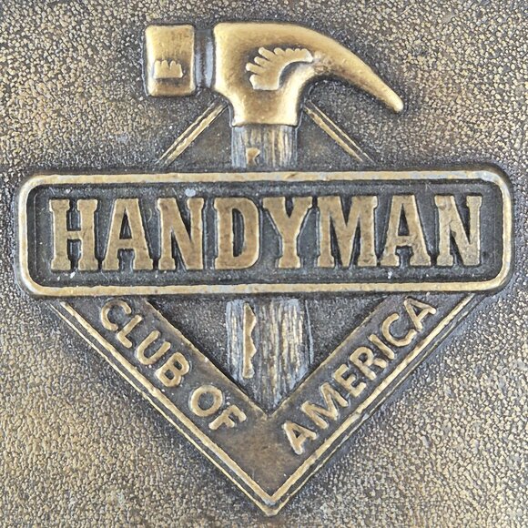 Vintage Handyman Club of America Life Time Member Belt Buckle 1996 Made in USA - Picture 4 of 14